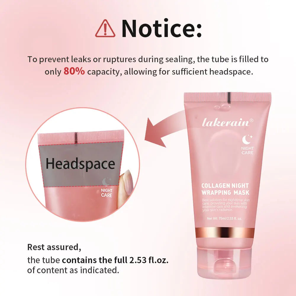 Collagen Overnight Wrapping Peel-Off Facial Mask – Korean Night Care Mask 75ml