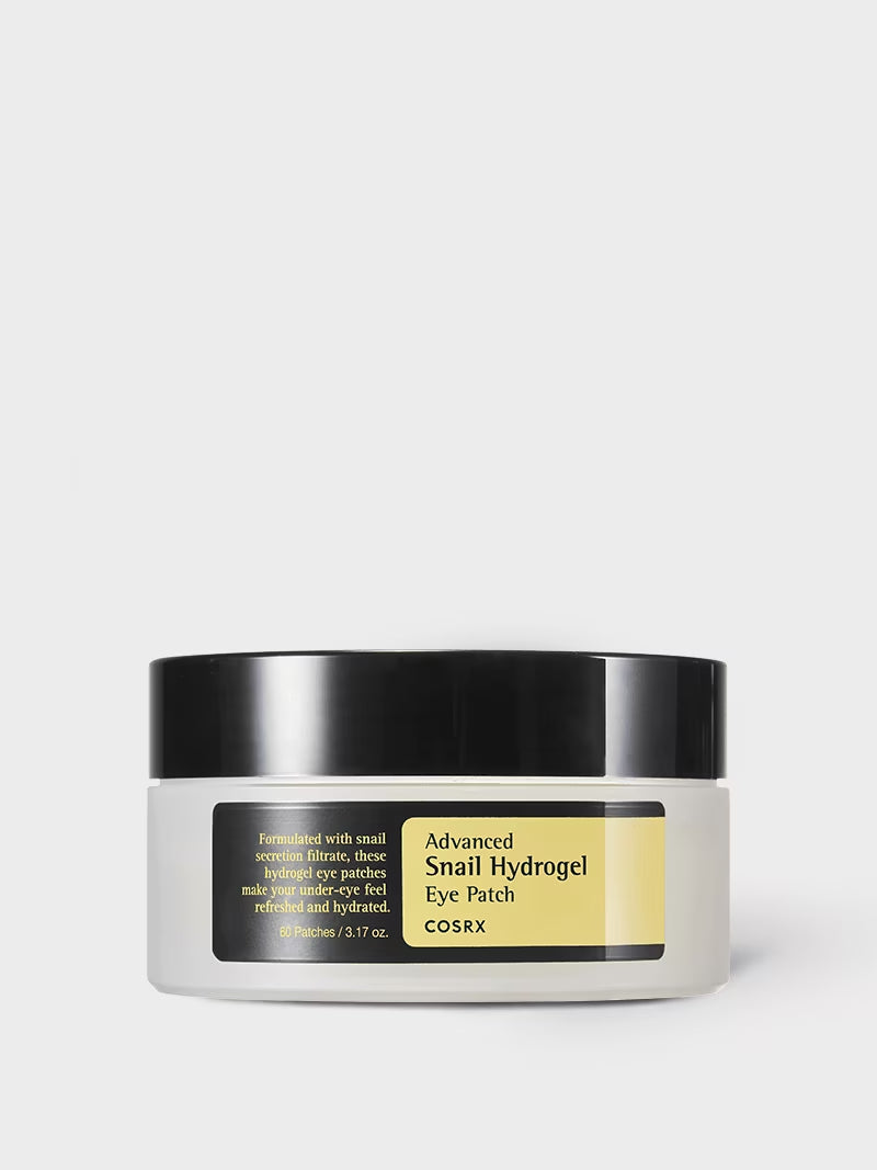 Advanced Snail Hydrogel Eye Patches – Korean Under-Eye Treatment 60 Patches