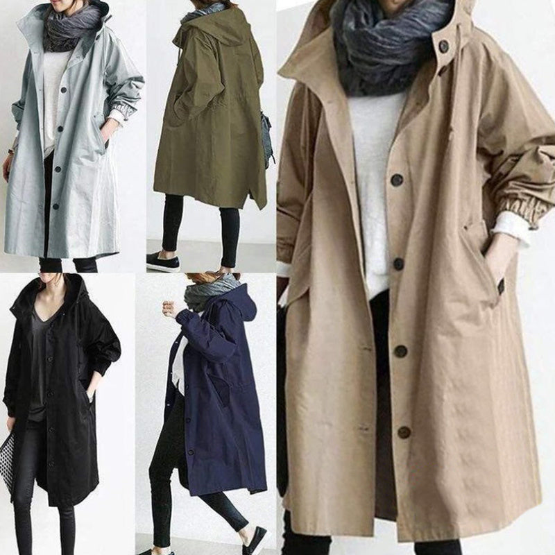 Women's Hooded Windbreaker Jacket – Lightweight, Waterproof & Quick-Dry