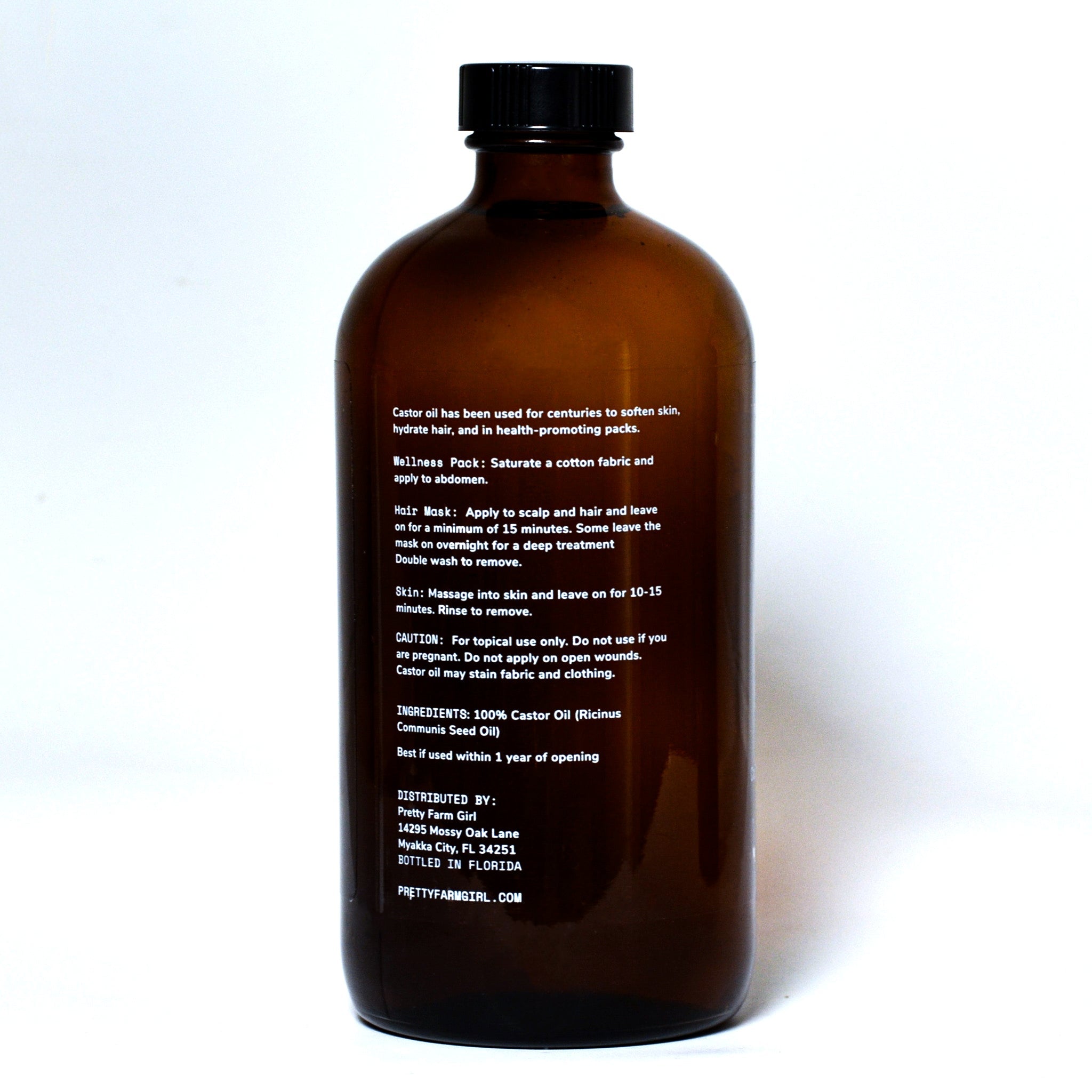 Pure Organic Cold-Pressed Castor Oil – Hexane-Free Multi-Use Wellness Oil