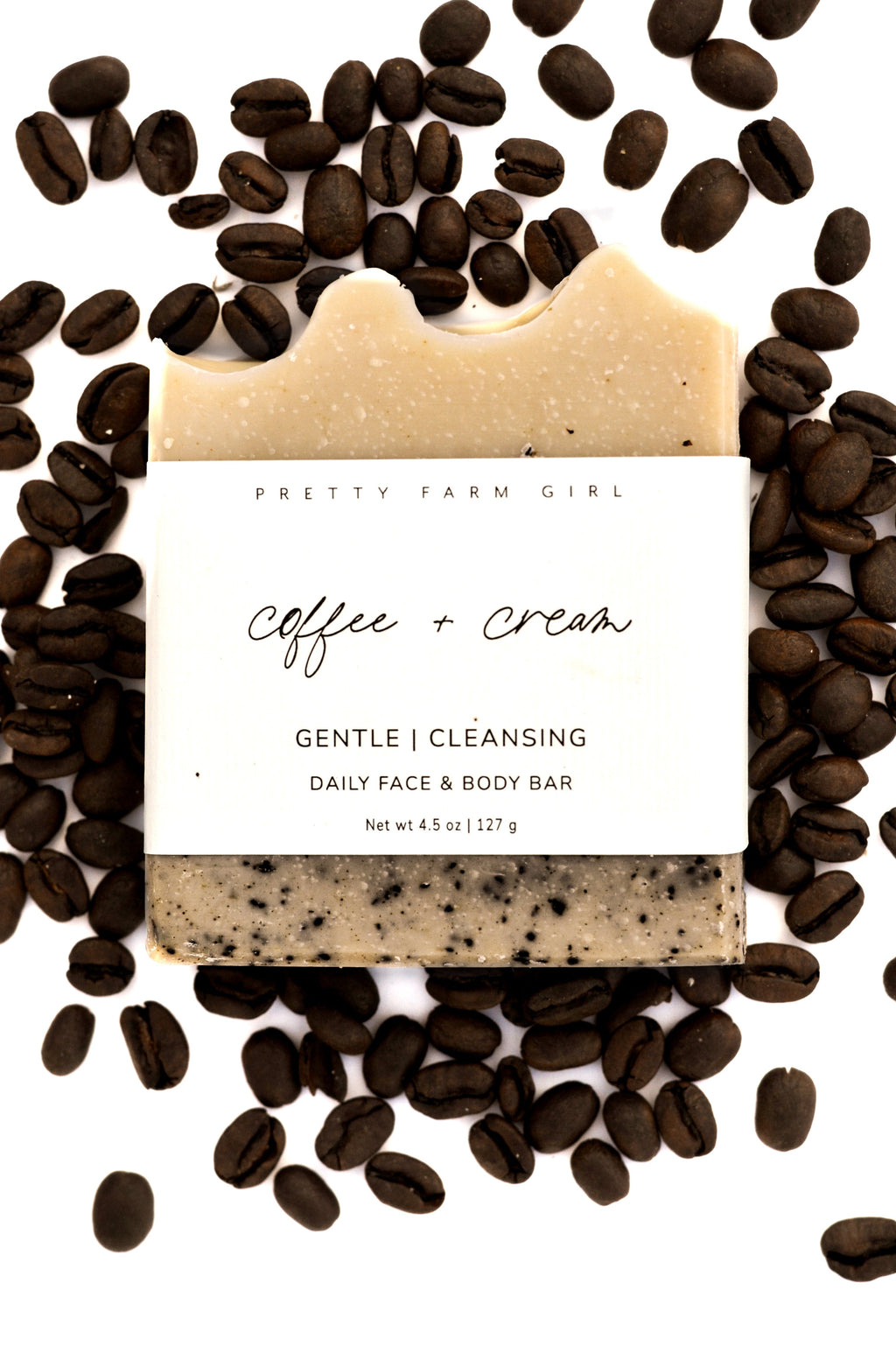 Coffee + Cream Tallow & Goat Milk Soap Bar – Exfoliating Handmade Bar