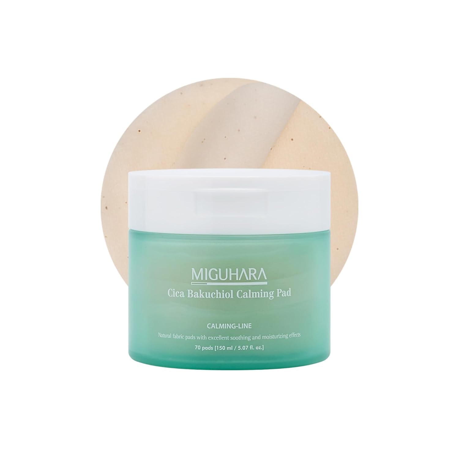 Cica Bakuchiol Calming Toner Pad – Korean Soothing & Hydrating Skincare Pad 5.07 oz