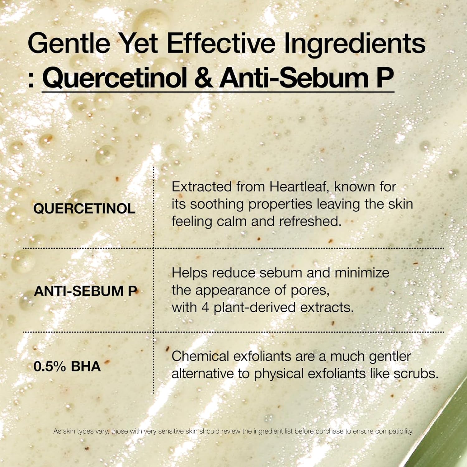 Heartleaf Quercetinol Pore Deep Cleansing Foam – BHA & Hyaluronic Acid Face Wash 5.07 oz