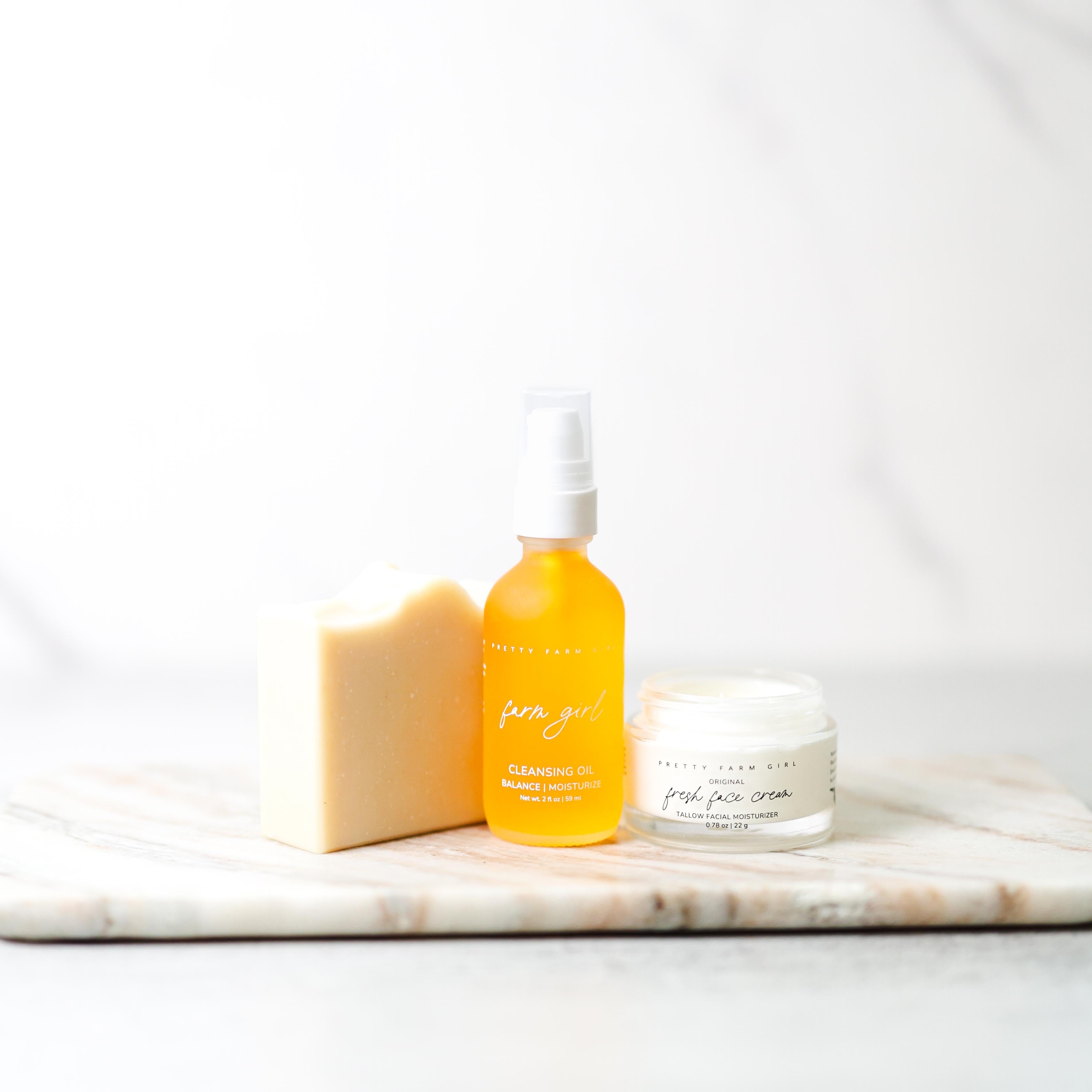Double Cleansing Kit: Anti-Aging – Oil + Water Cleanser Set for Mature Skin