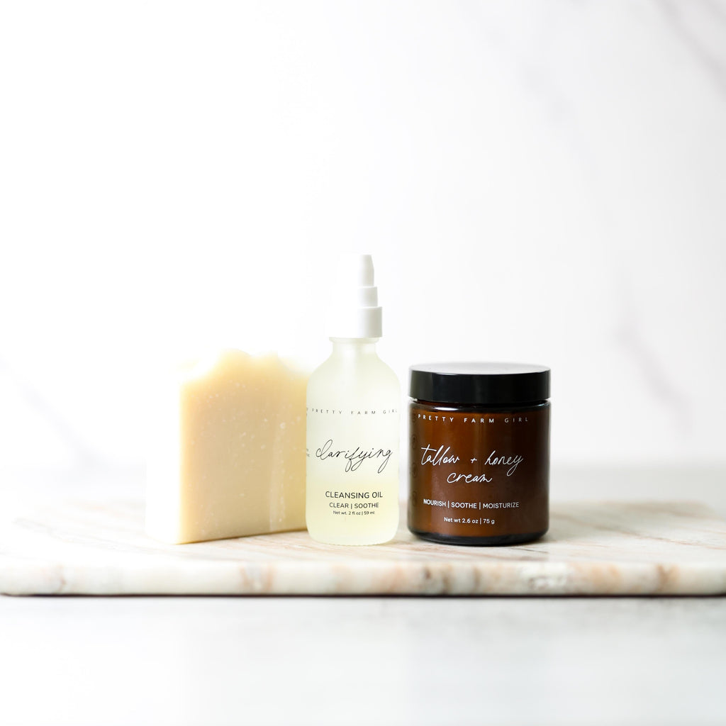 Double Cleansing Kit: Soothing – Gentle Oil + Water Cleanser Set for Sensitive Skin