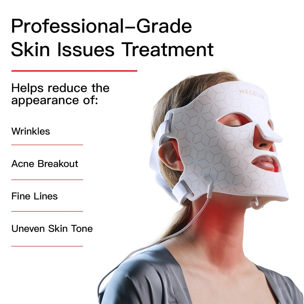 LED Red Light Therapy Face Mask – Anti-Aging & Skin Rejuvenation Device