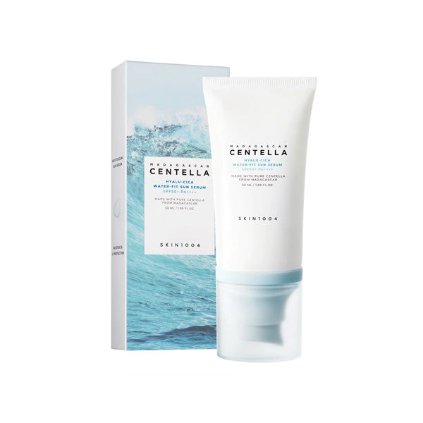 SKIN1004 Madagascar Centella Hyalu-Cica Water-Fit Sun Serum SPF50+ PA++++ – Hydrating & Calming Korean Sunscreen
