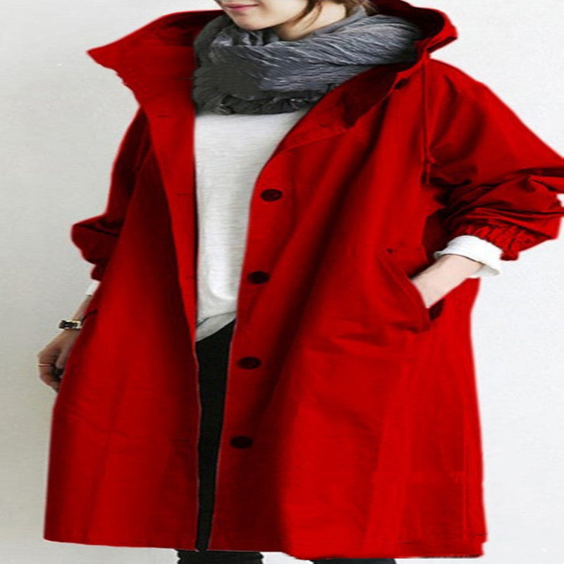 Women's Hooded Windbreaker Jacket – Lightweight, Waterproof & Quick-Dry