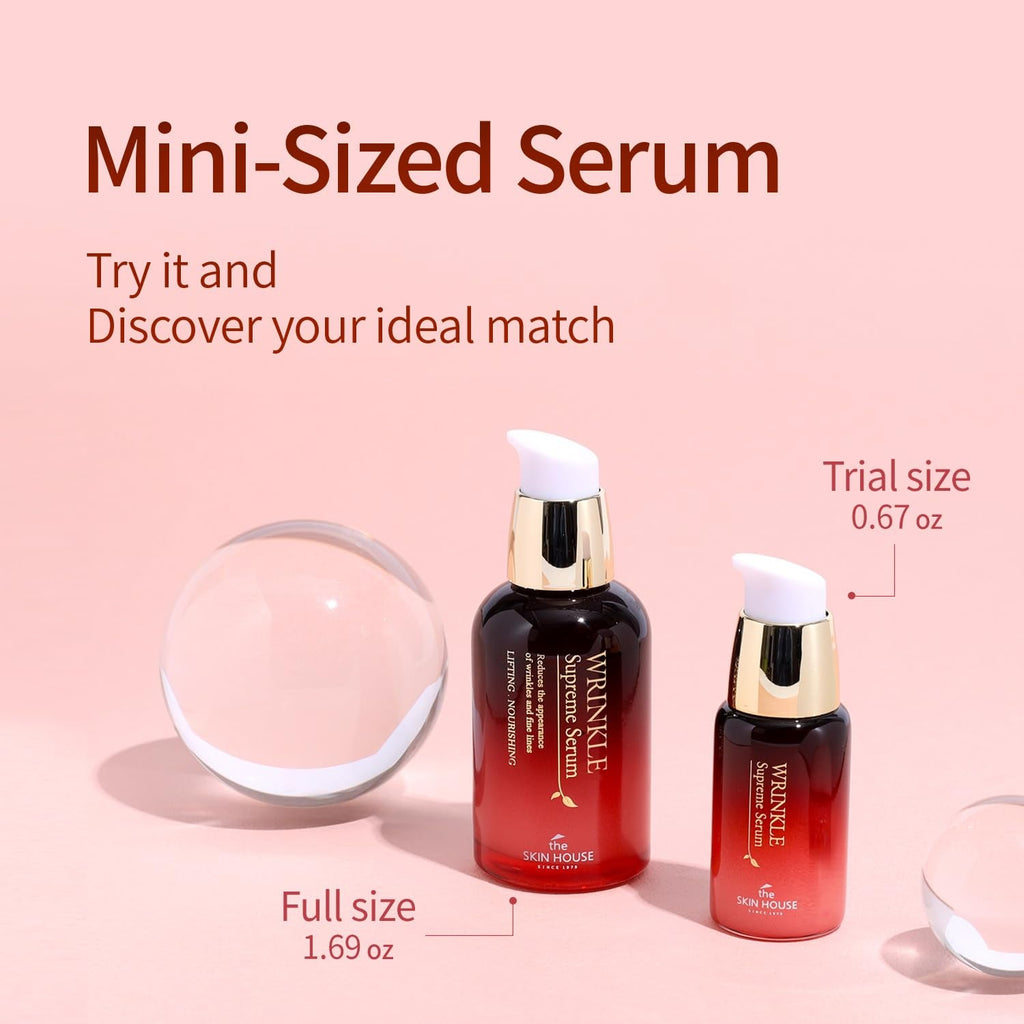 Wrinkle Supreme Serum – Korean Red Ginseng & 9 Mushrooms Trial Size 0.67 oz