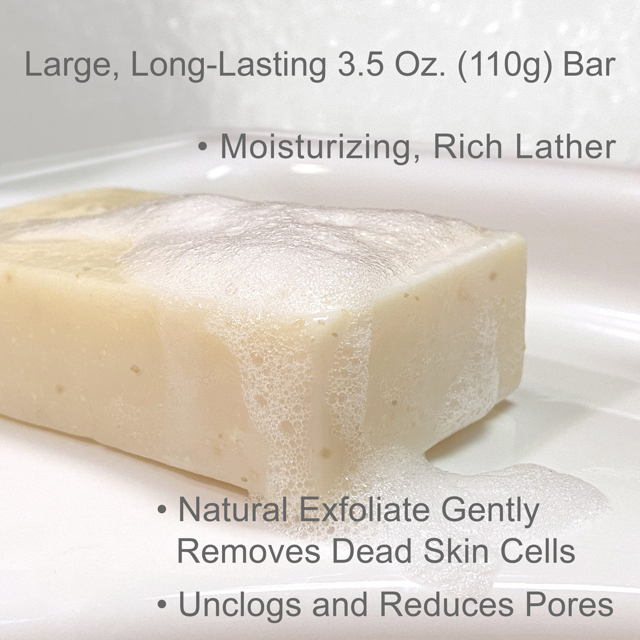 Emu Oil & Oatmeal Rosacea Soap Bar – Gentle Relief for Rosacea-Prone Skin