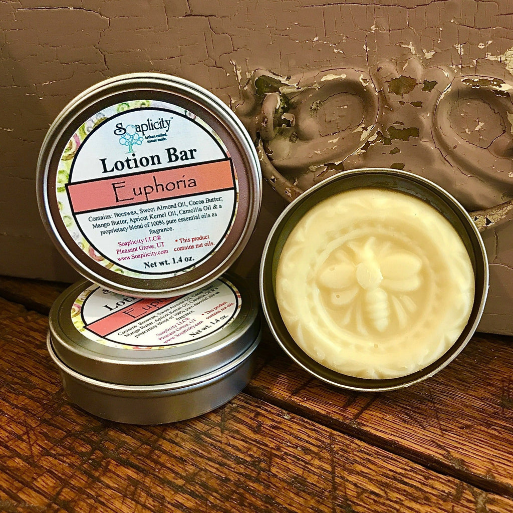Euphoria Lotion Bar – Solid Moisturizing Lotion Bar for Hands, Feet & Elbows