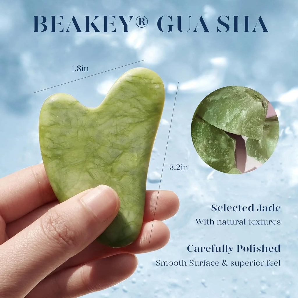 Ice Roller & Gua Sha Set – Cryotherapy Facial Massage for De-Puffing & Pore Minimizing, Pink