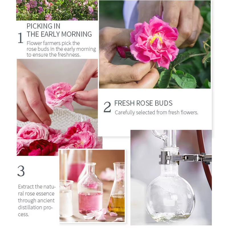 Rose Flower Extract Korean Sheet Mask – Whitening & Moisturizing Face Mask 12 Pack