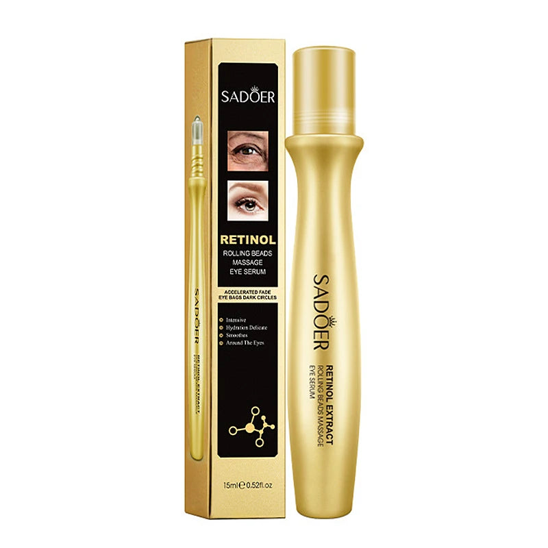 Snail Face Cream & Retinol Eye Roller Serum – Korean Anti-Aging Duo 2-Piece Set
