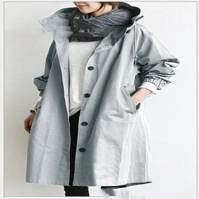 Women's Hooded Windbreaker Jacket – Lightweight, Waterproof & Quick-Dry