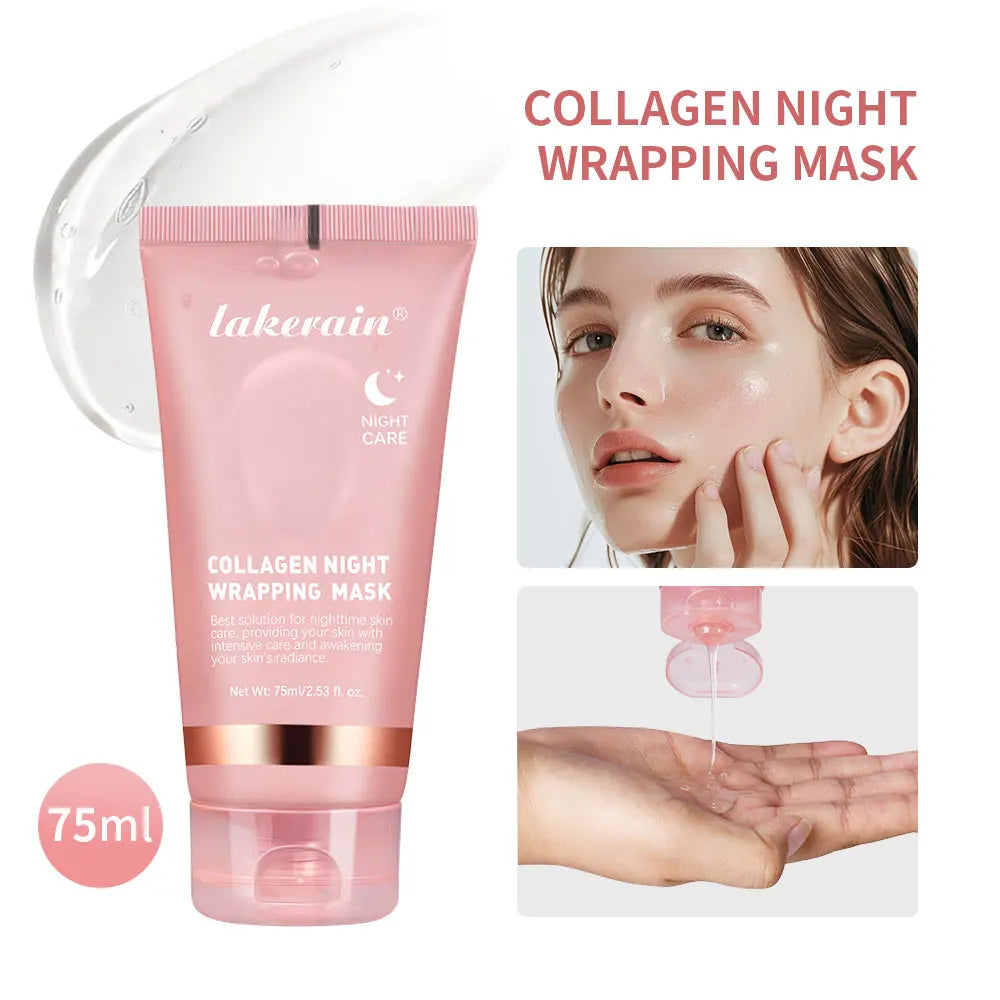 Collagen Overnight Wrapping Peel-Off Facial Mask – Korean Night Care Mask 75ml