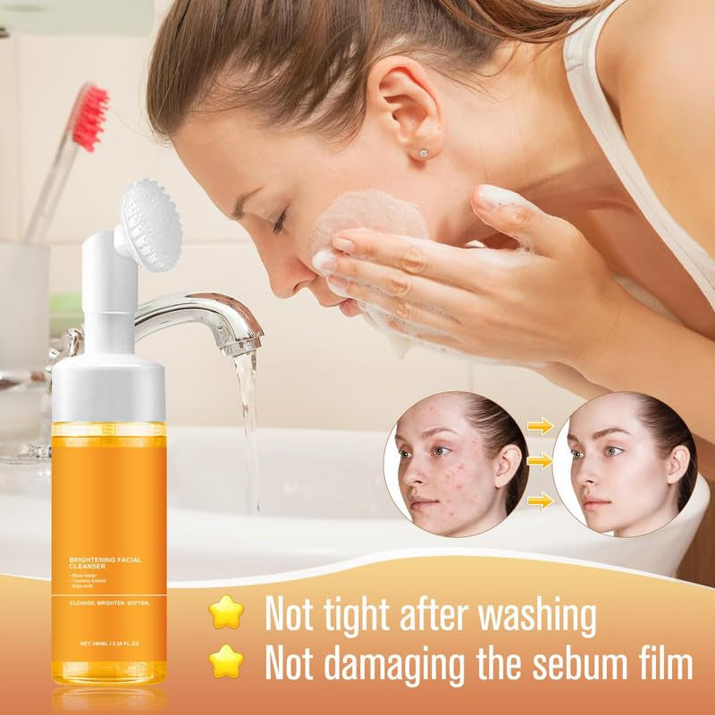 Turmeric Foaming Facial Cleanser – Deep Cleansing Face Wash for All Skin Types