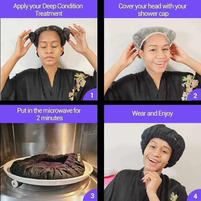 S-Secrets Flaxseed Deep Conditioning Heat Cap – Cordless Microwave-Ready