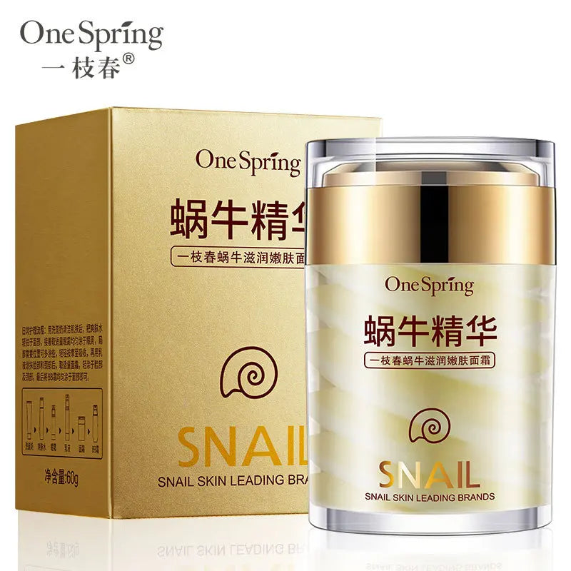 Snail Face Cream & Retinol Eye Roller Serum – Korean Anti-Aging Duo 2-Piece Set