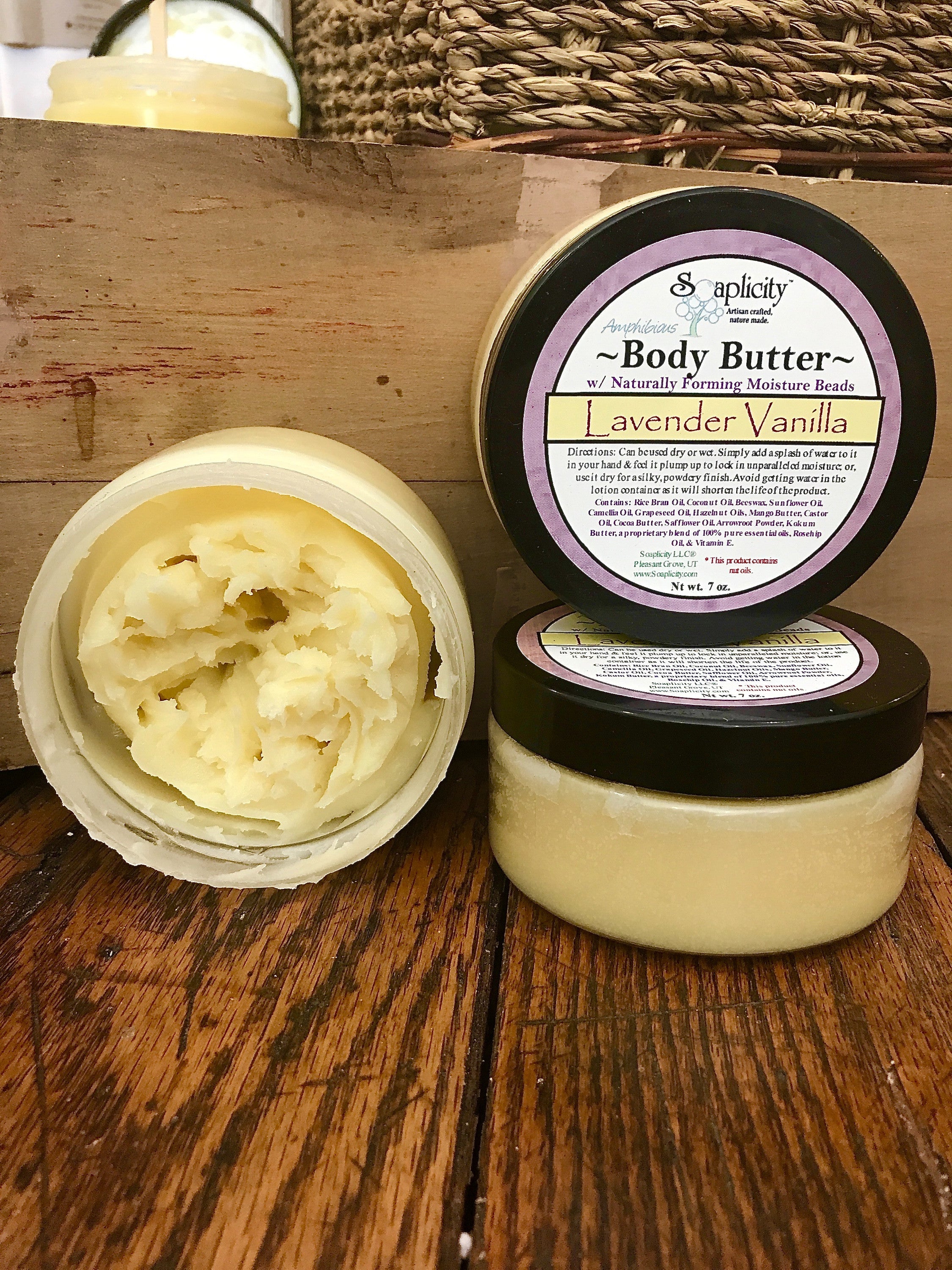 Lavender Vanilla Body Butter – Natural Deep Moisturizer with Calming Scent