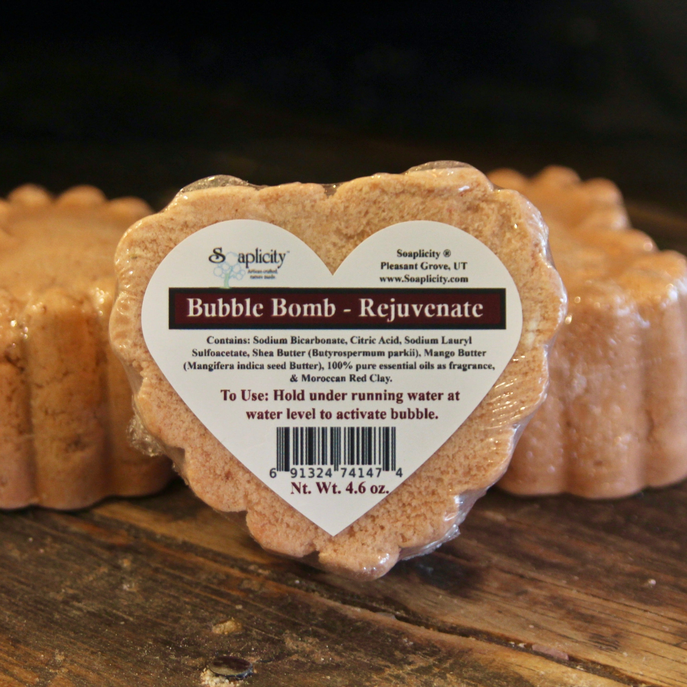 Rejuvenate Bubble Bomb – Natural Muscle Relief Bubble Bath with Wintergreen & Helichrysum