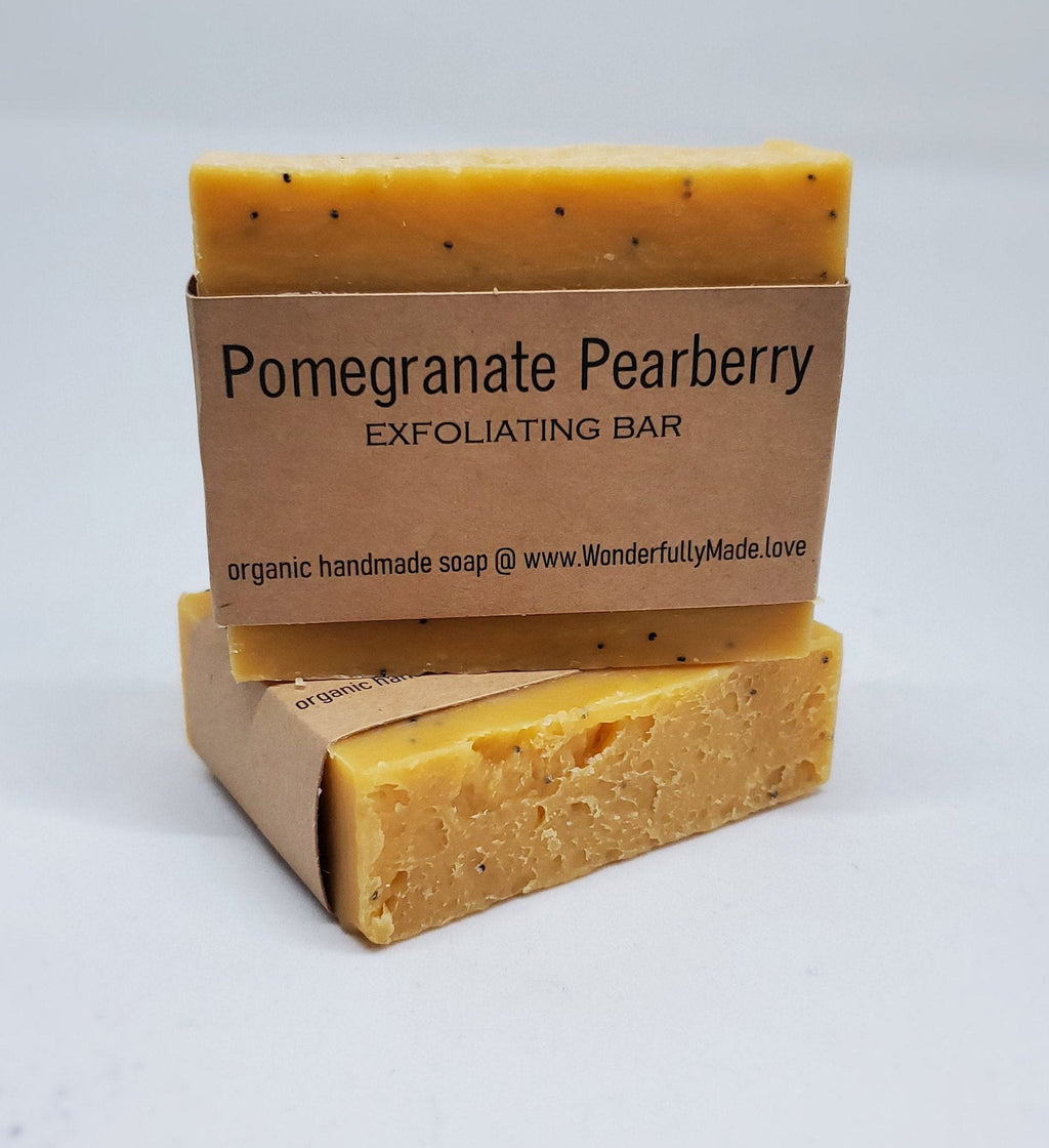 Pomegranate Pearberry Soap | Exfoliating Soap Bar | Natural