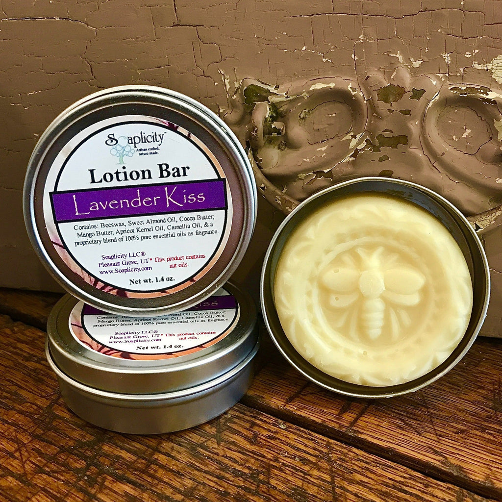 Lavender Kiss Lotion Bar – Natural Solid Moisturizer with Mango & Cocoa Butter