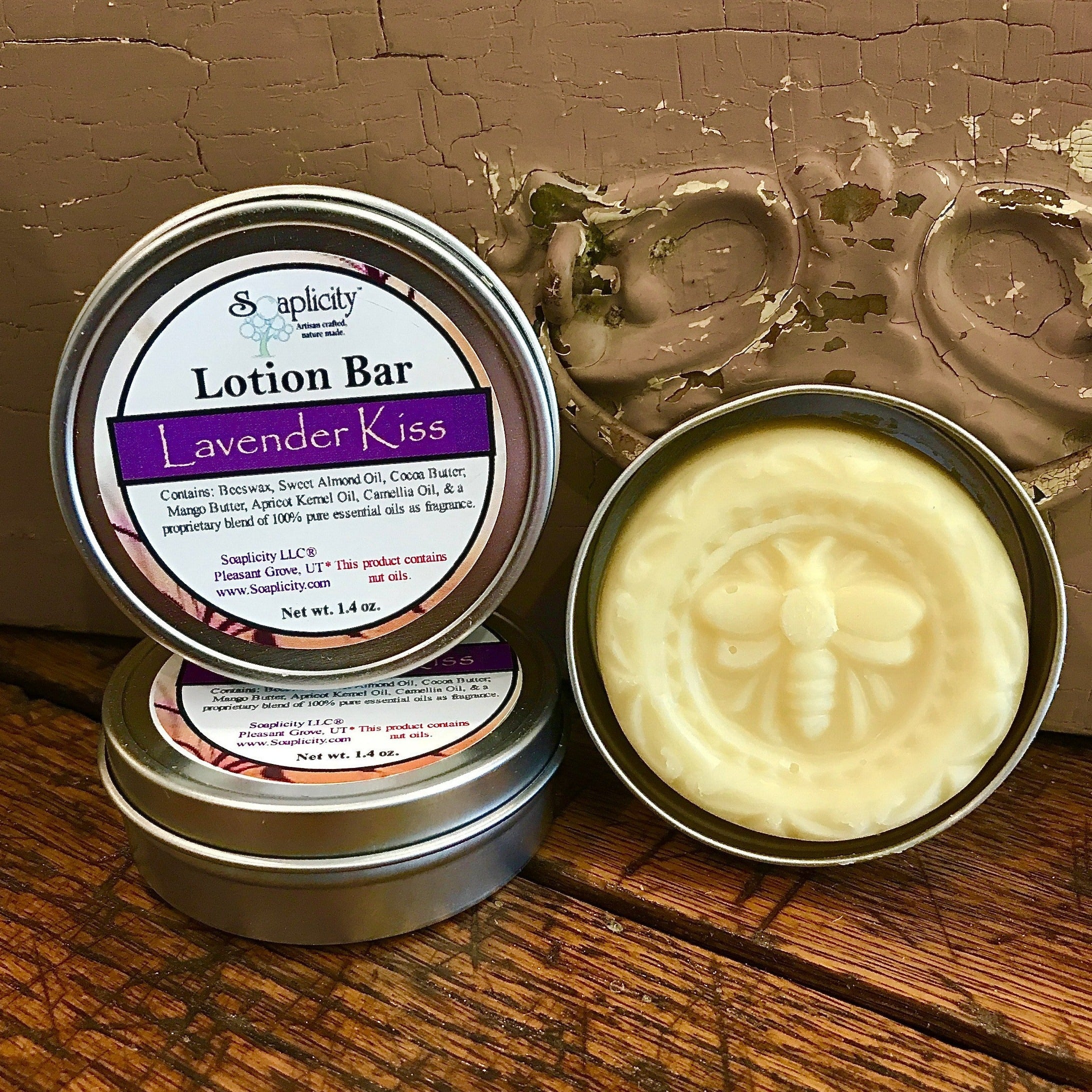 Lavender Kiss Lotion Bar – Natural Solid Moisturizer with Mango & Cocoa Butter