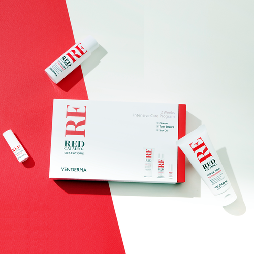 [VENDERMA] Red Calming Cica Exosome 2 Weeks Intensive Care Program Set