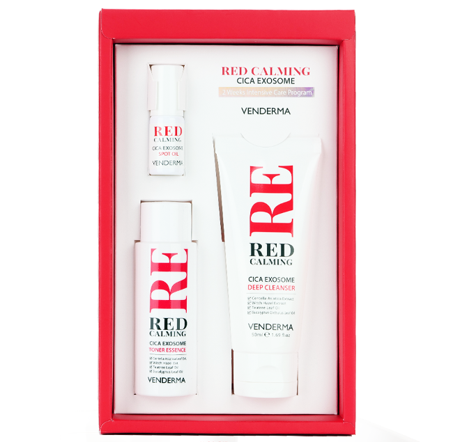 [VENDERMA] Red Calming Cica Exosome 2 Weeks Intensive Care Program Set
