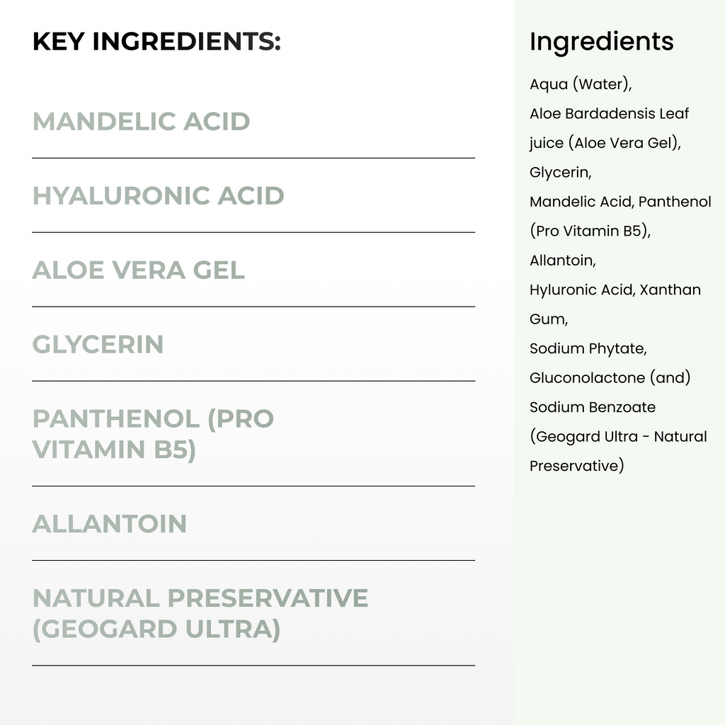 Mandelic Acid Serum – 10% AHA Exfoliating & Brightening Serum