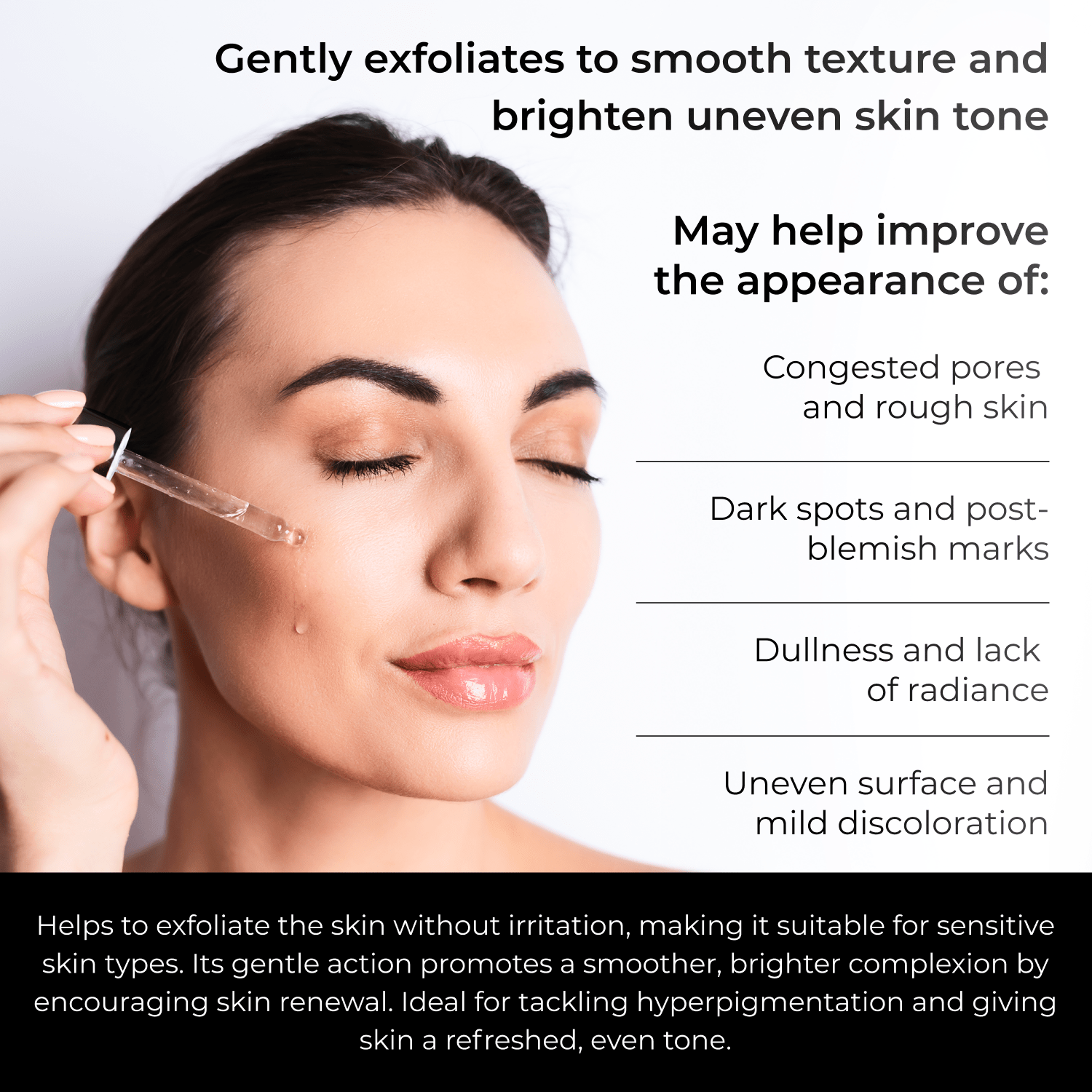 Mandelic Acid Serum – 10% AHA Exfoliating & Brightening Serum