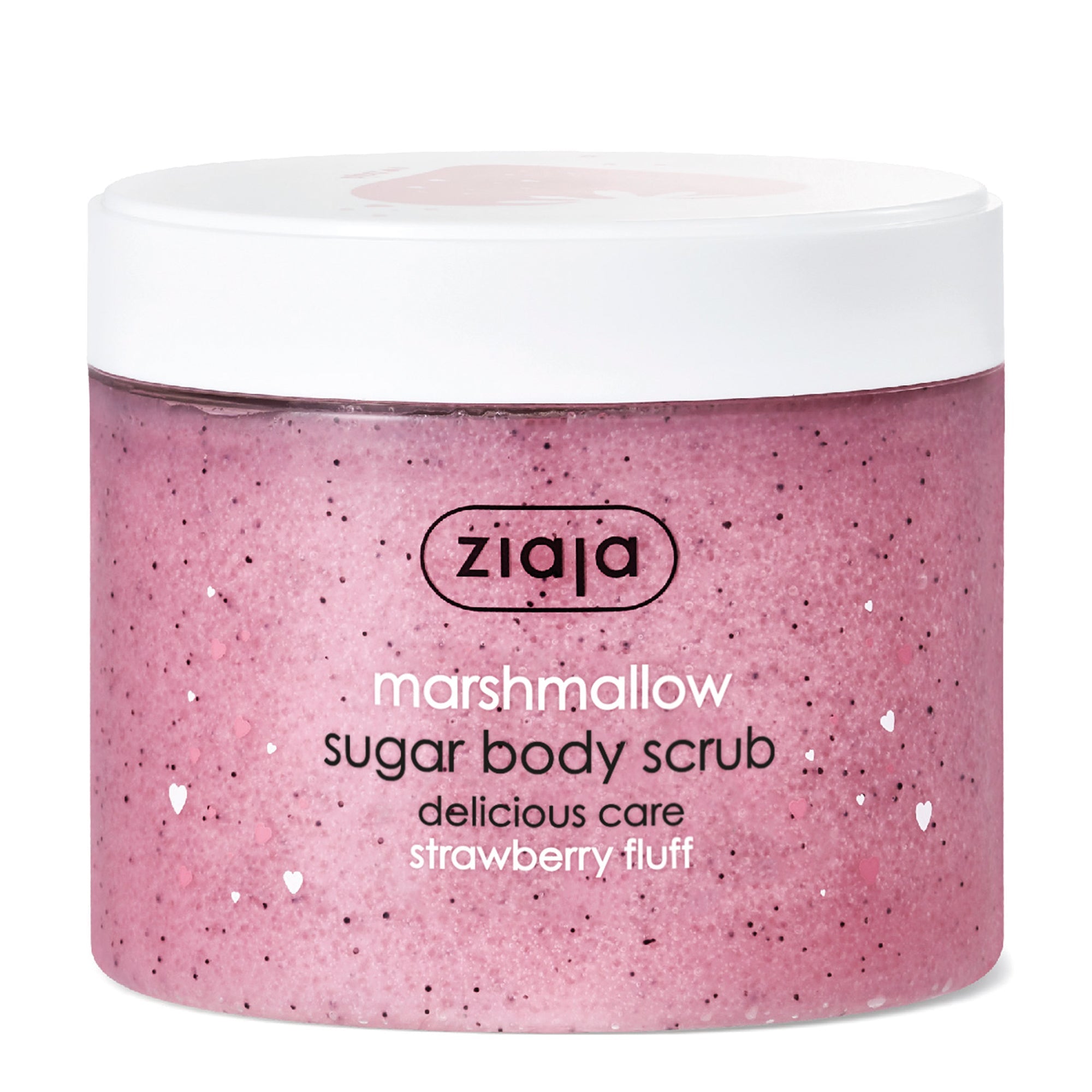 Marshmallow Strawberry Fluff Sugar Body Scrub - Shea Butter Exfoliant