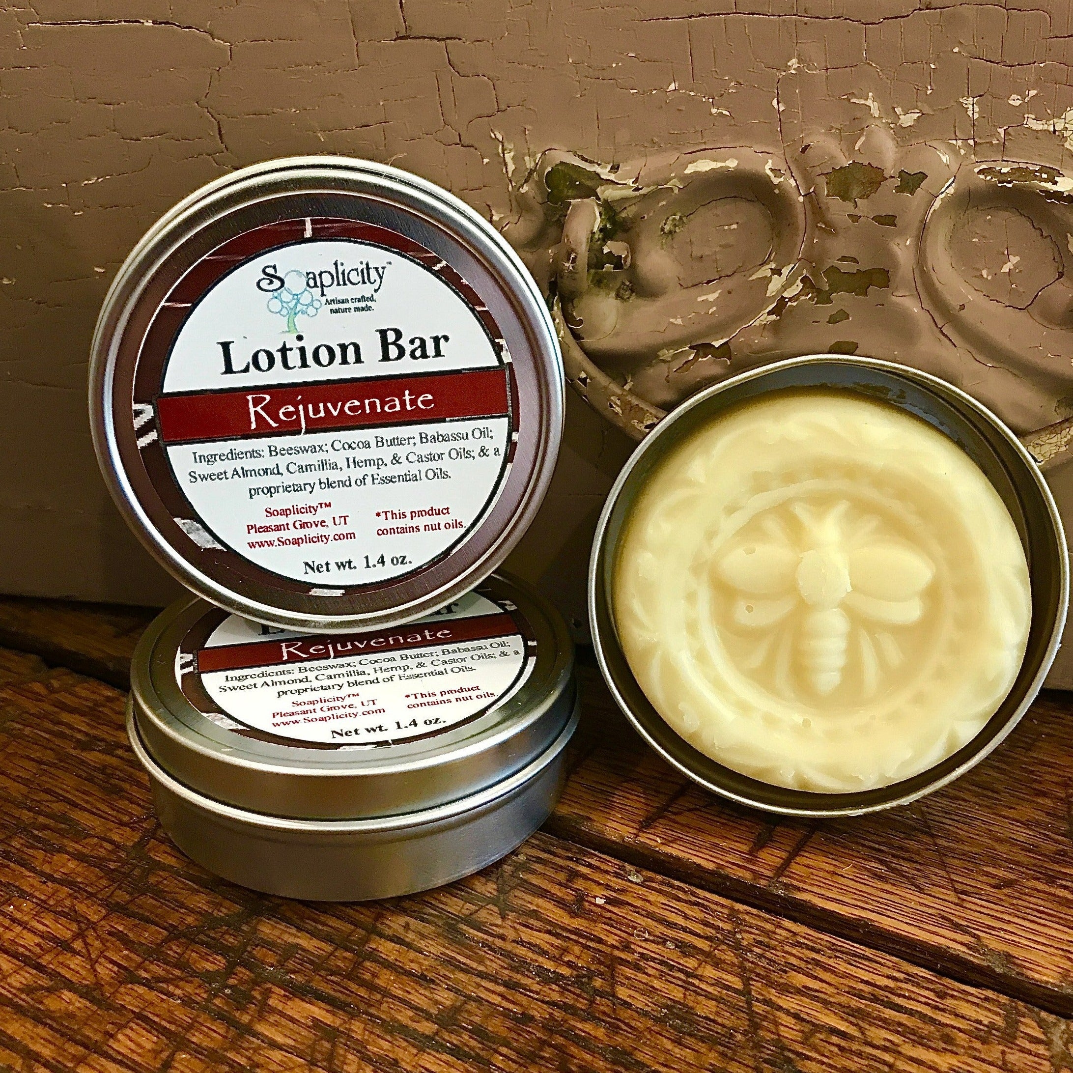 Rejuvenate Lotion Bar with Arnica Oil – Soothing & Restorative Solid Moisturizer