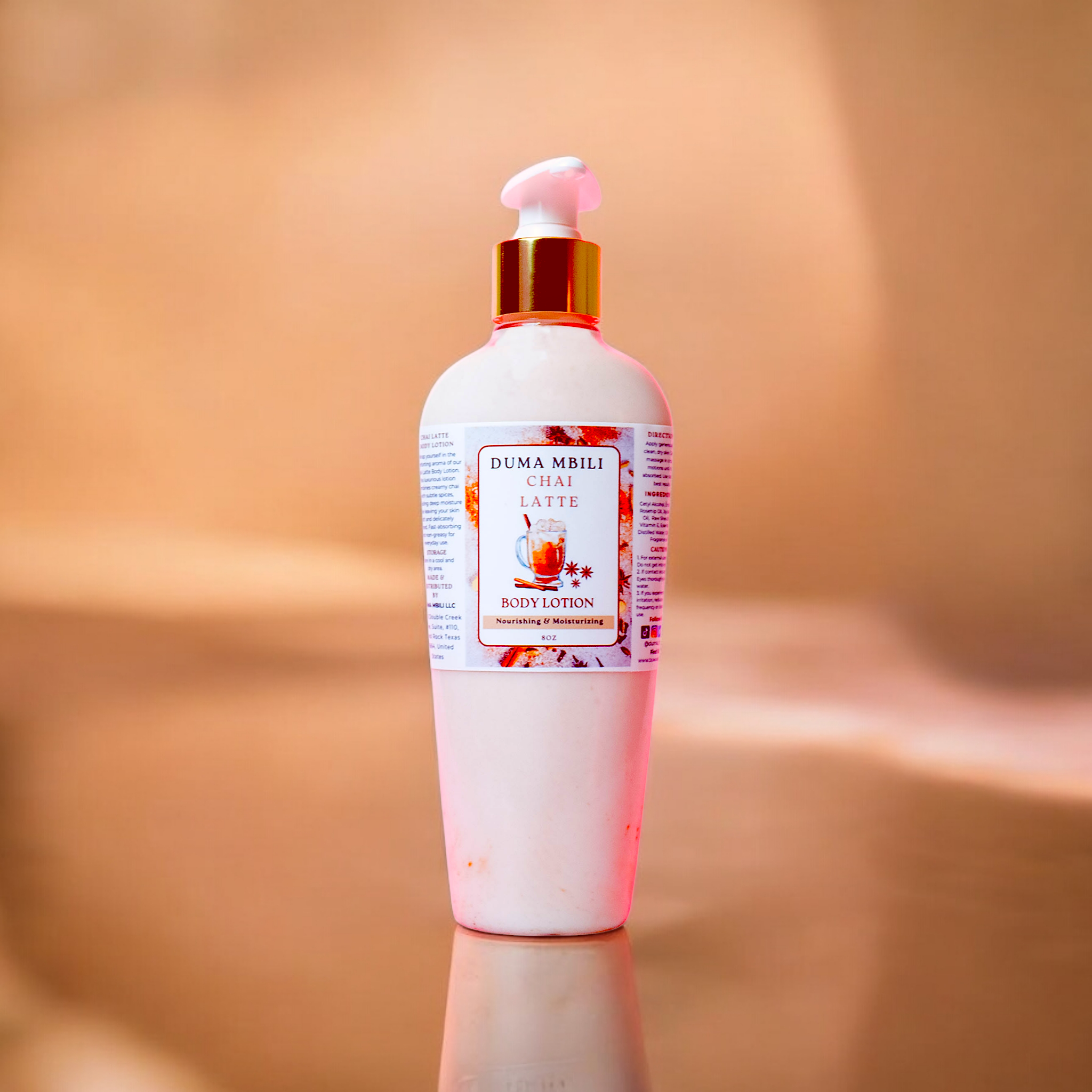 Chai Latte Body Lotion – Rosehip Oil, Shea Butter & Aloe Vera