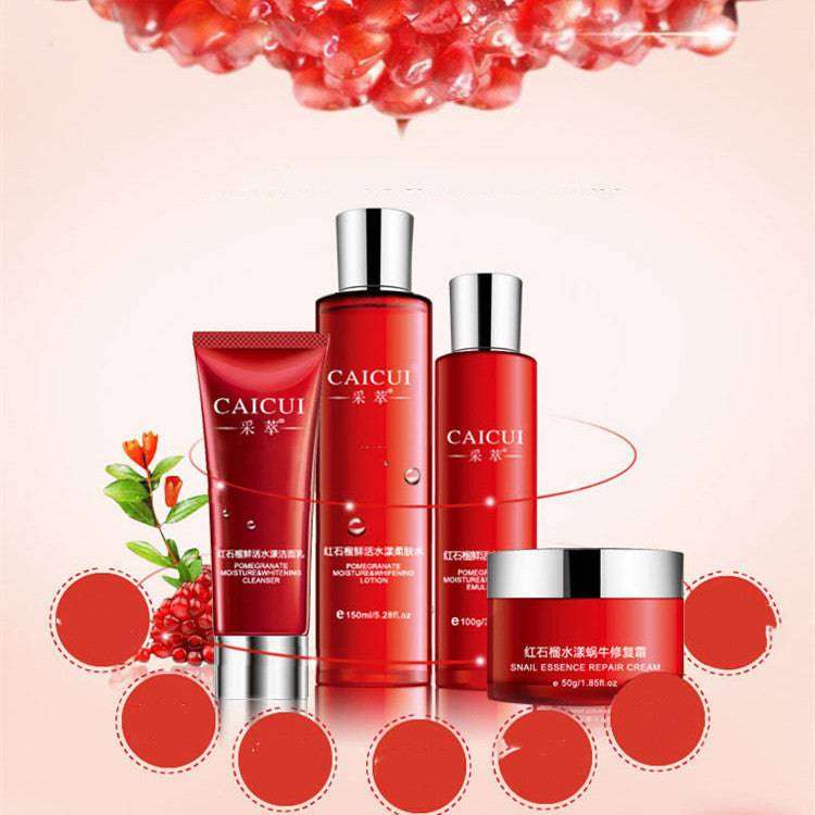 Pomegranate Complete Skin Care Set - 4-Piece Moisturizing Collection