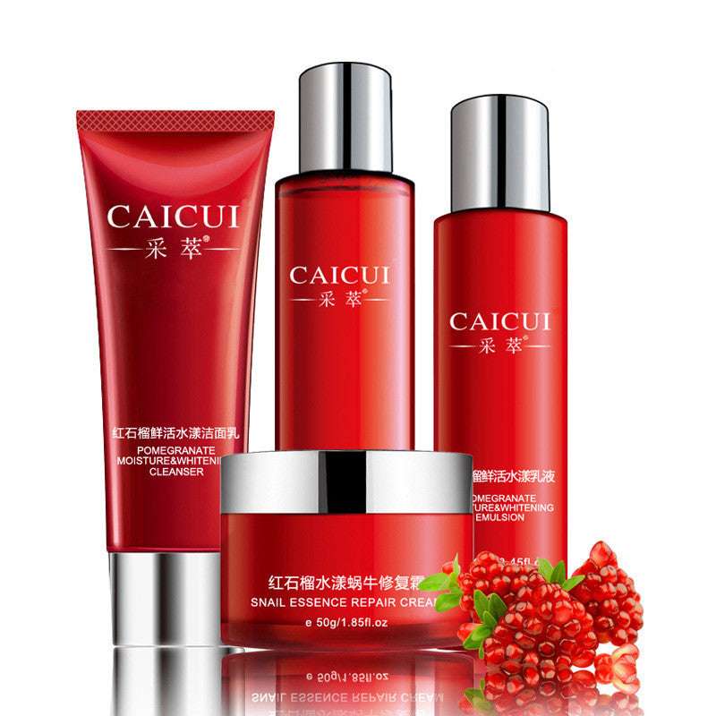 Pomegranate Complete Skin Care Set - 4-Piece Moisturizing Collection