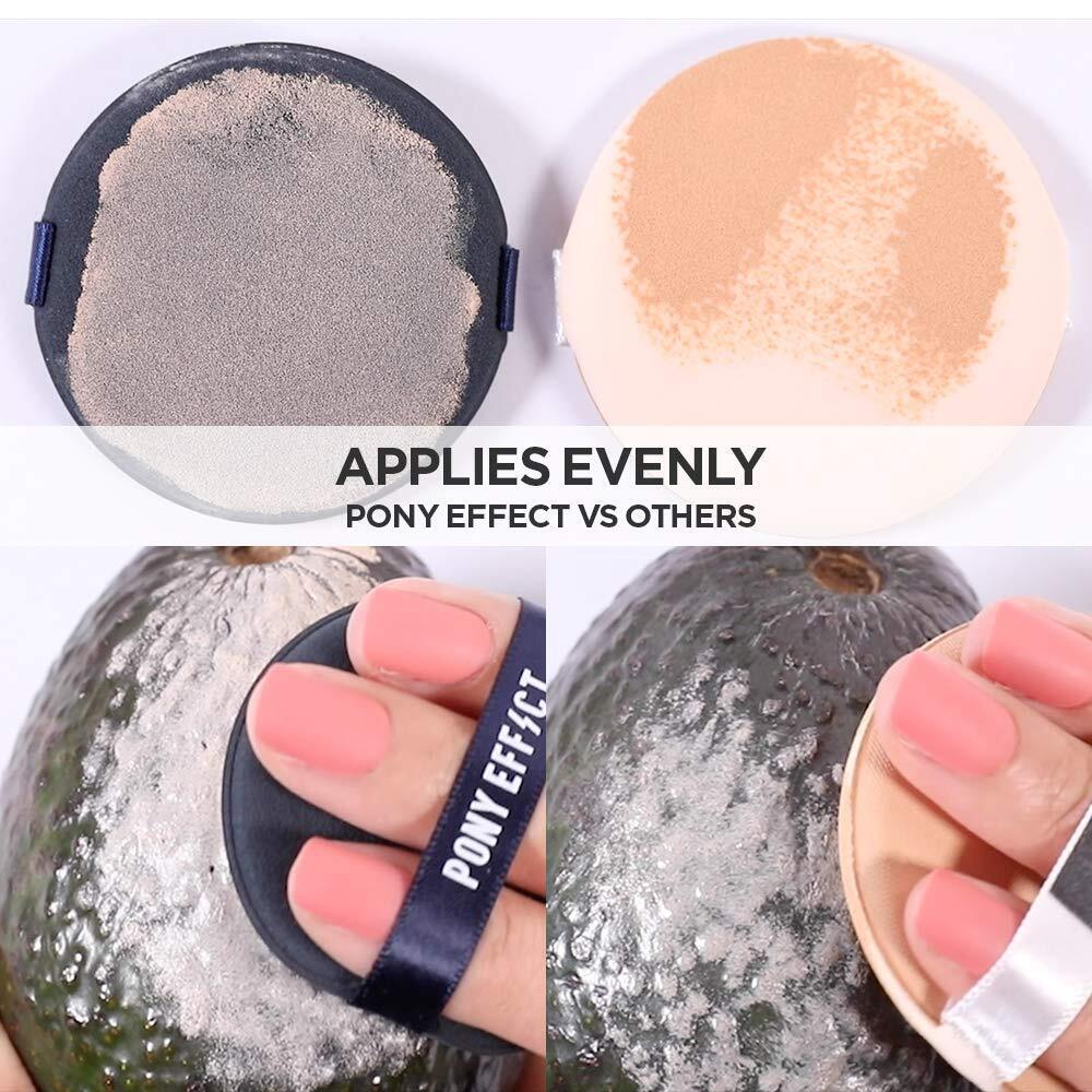 Pony Effect Cushion Puff – Soft Doughy Makeup Blending Puff (Pack of 2)