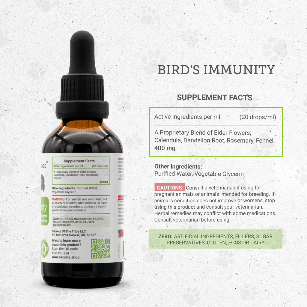 Bird's Immunity - Healthy Immunity Support in Birds