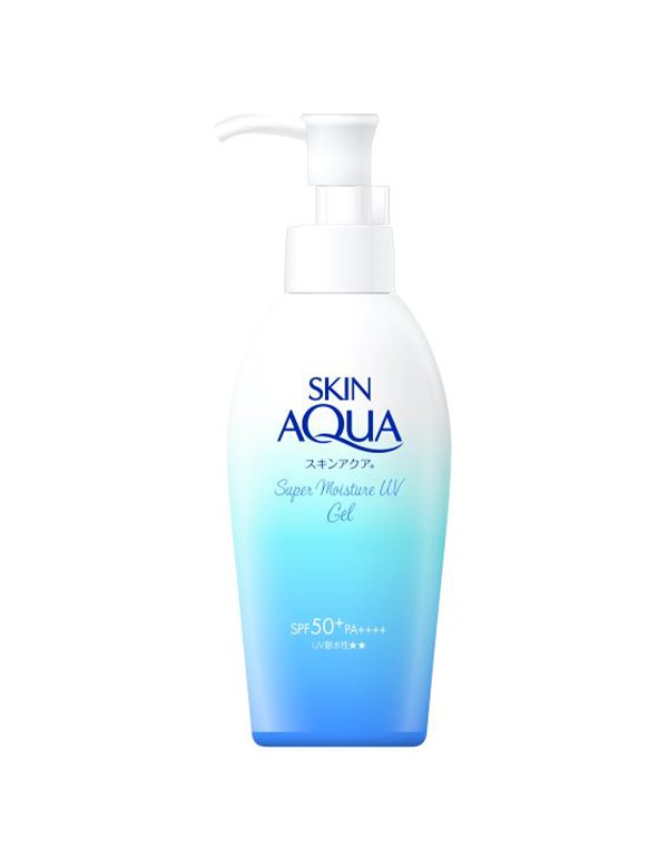 Rohto Skin Aqua UV Super Moisture Gel SPF 50+ PA++++ – Hydrating Japanese Sunscreen with Pump