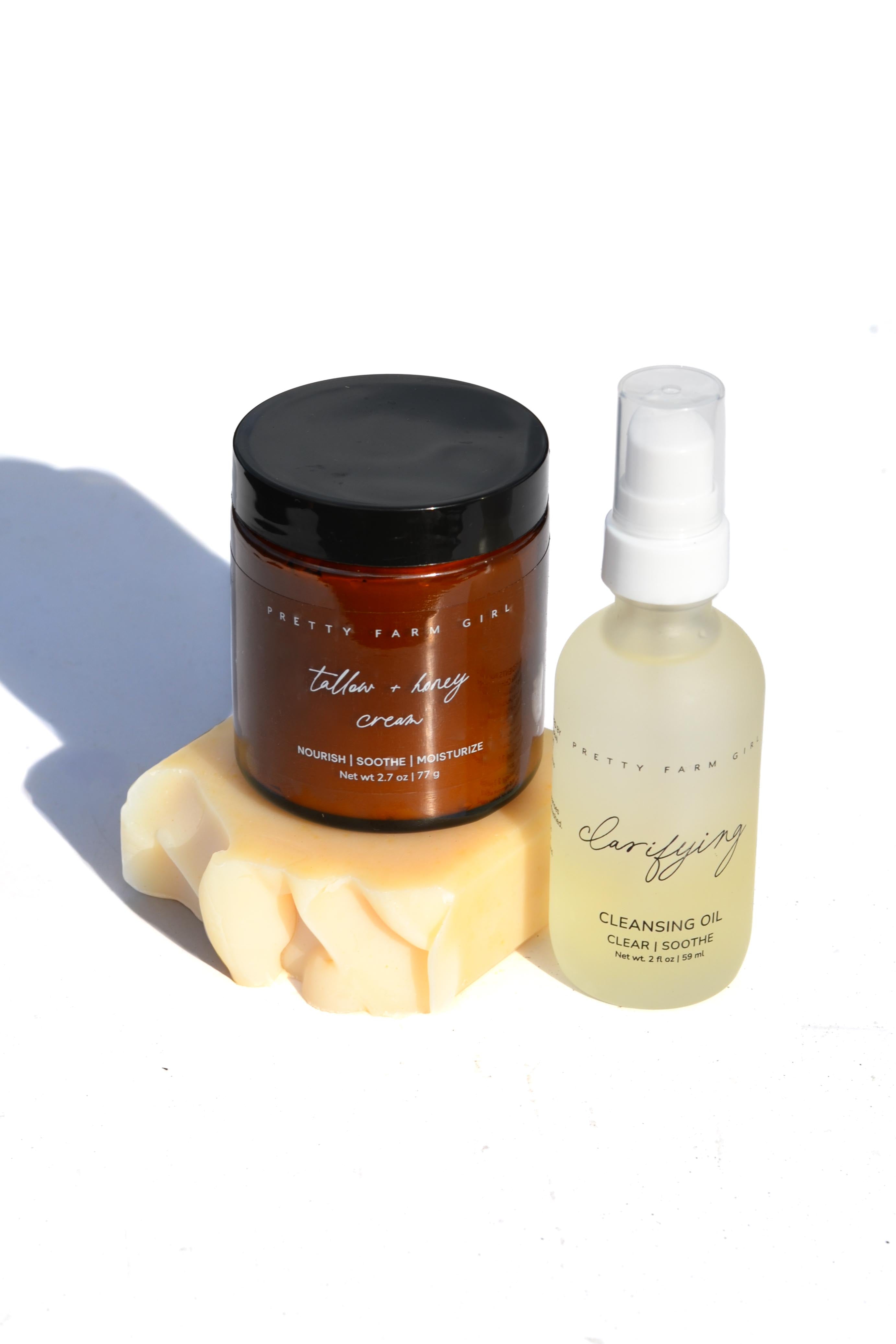 Double Cleansing Kit: Soothing – Gentle Oil + Water Cleanser Set for Sensitive Skin