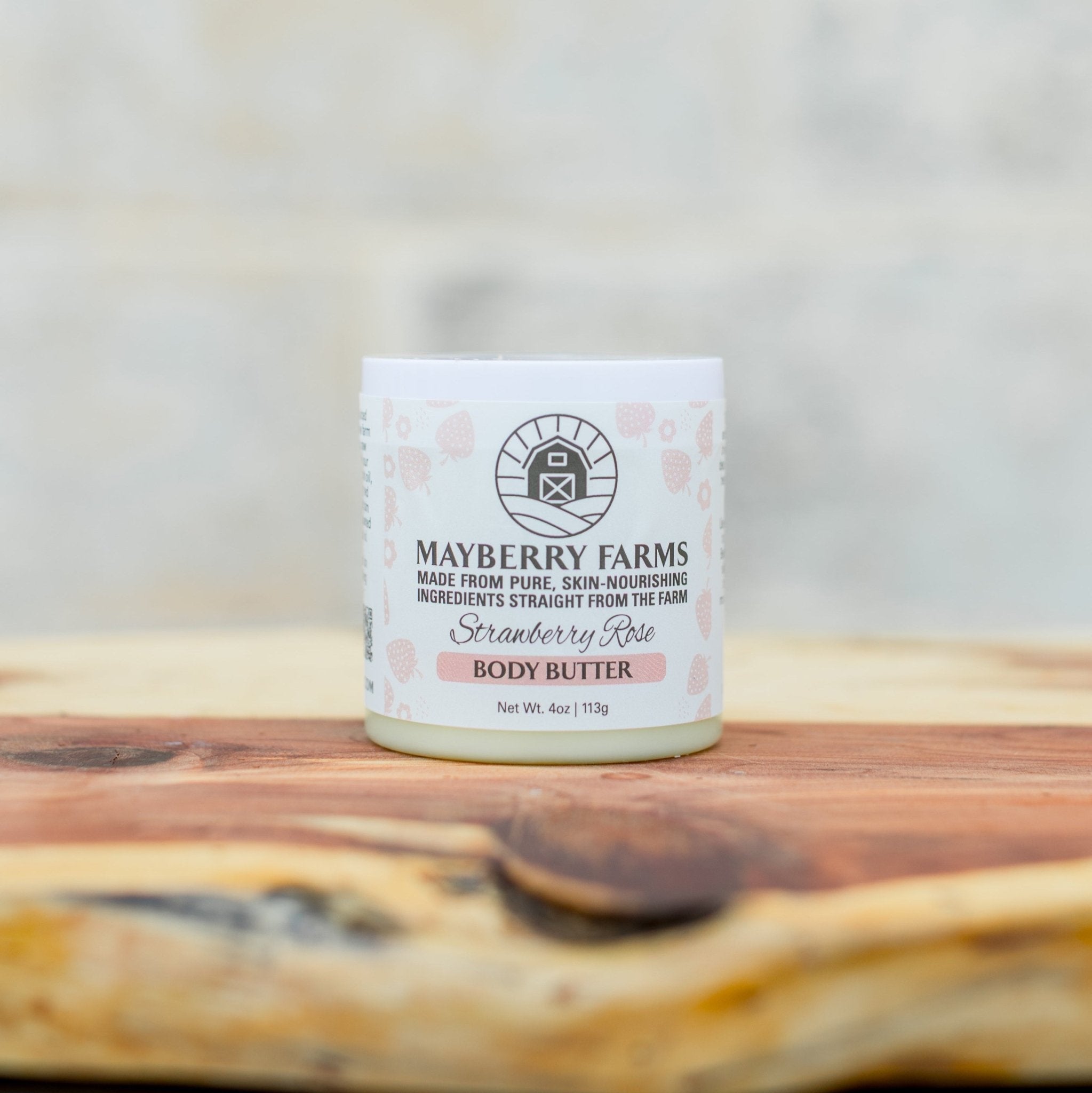 Strawberry Rose Tallow, Honey & Beeswax Body Butter – Mayberry Farms
