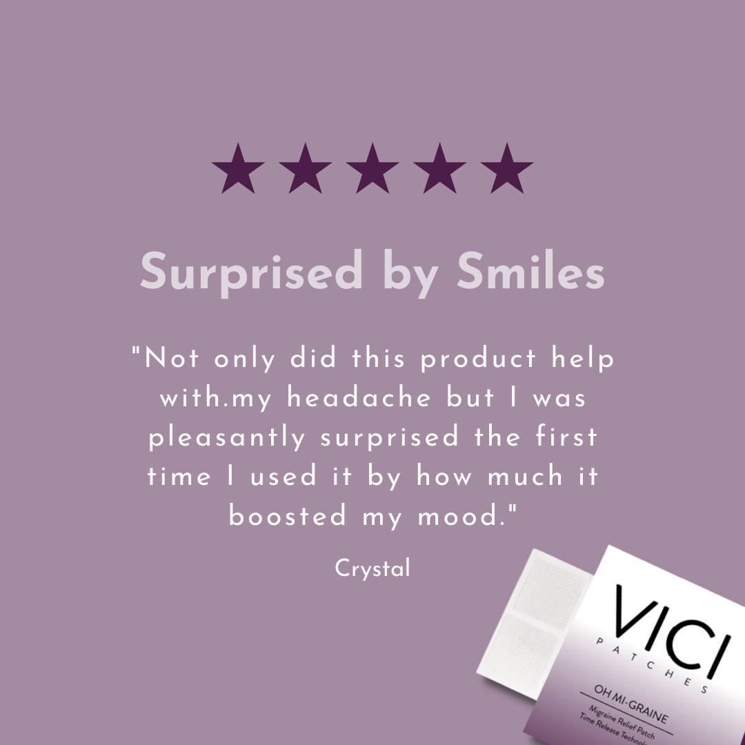 VICI Wellness Oh Mi-Graine Topical Patch – Headache & Migraine Relief